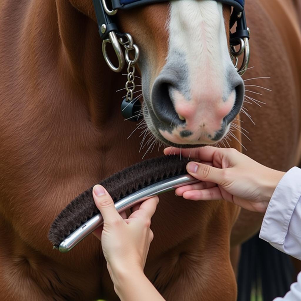 Benefits of Horse Grooming with Metal Brush