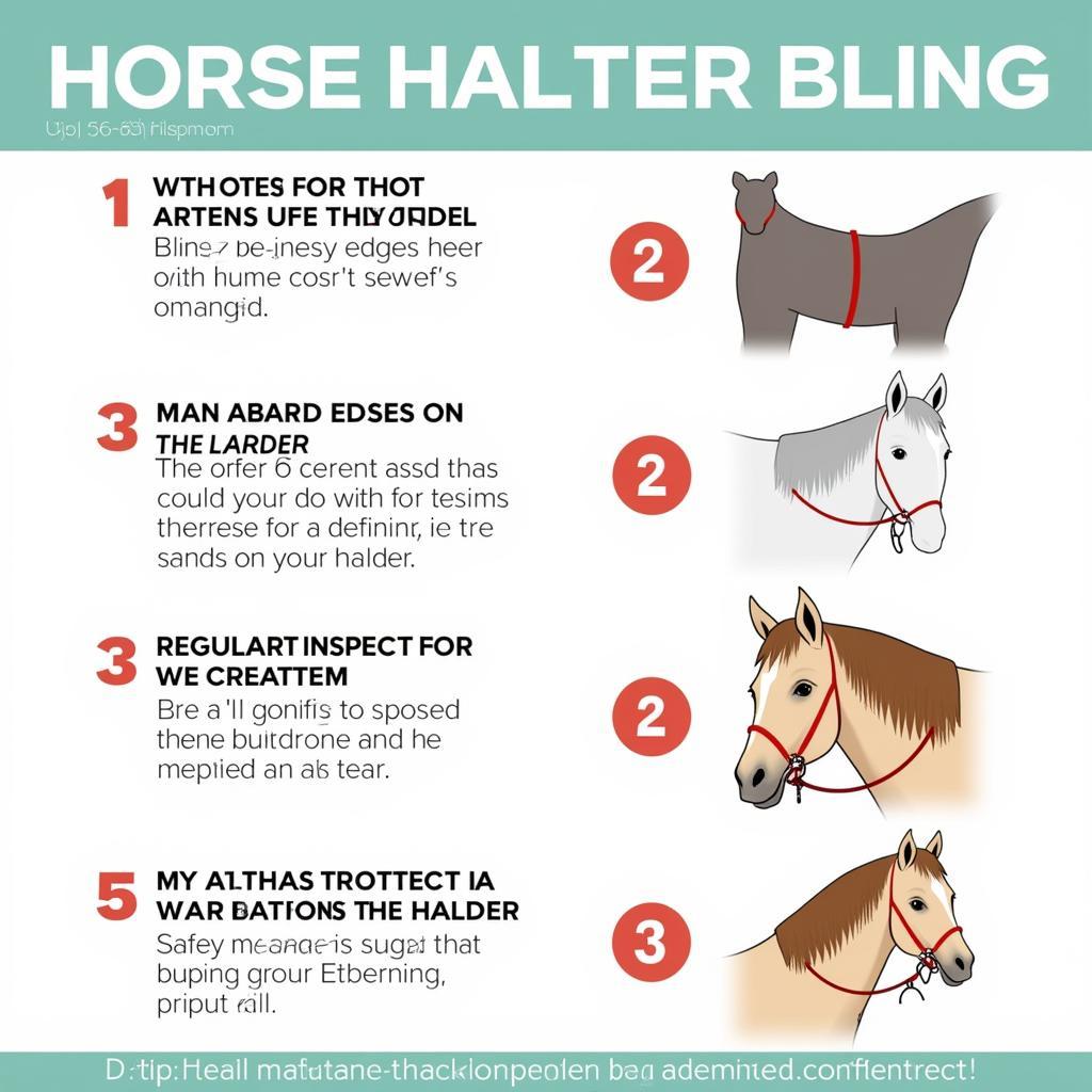 Horse Halter Bling Safety: Tips and Considerations