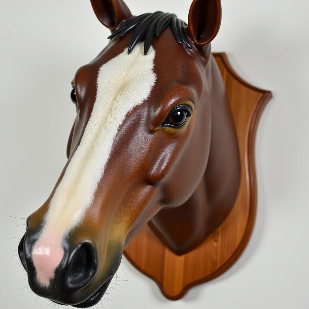 Life-Size Resin Horse Head Replica