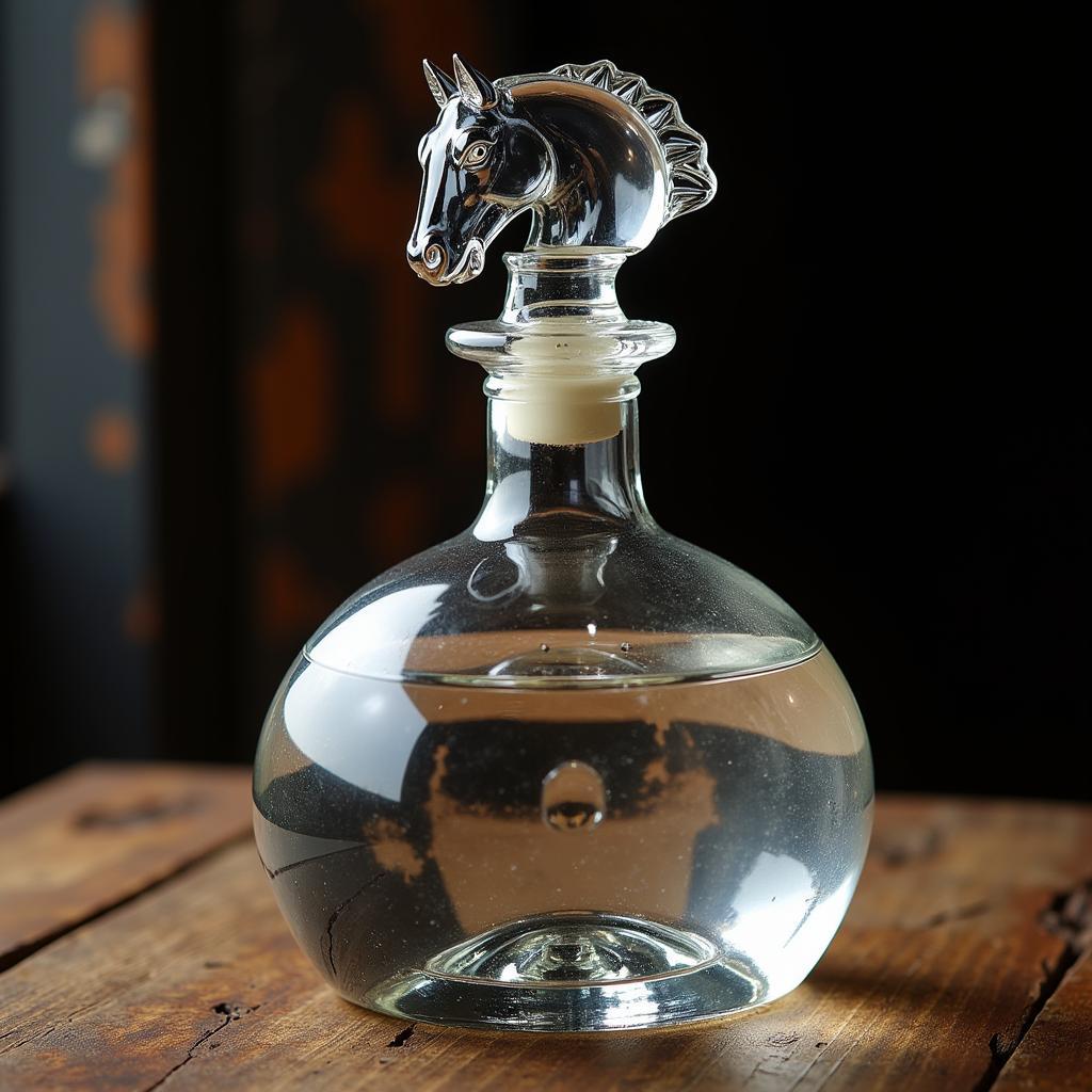 Horse Head Tequila Bottle with Blanco Tequila