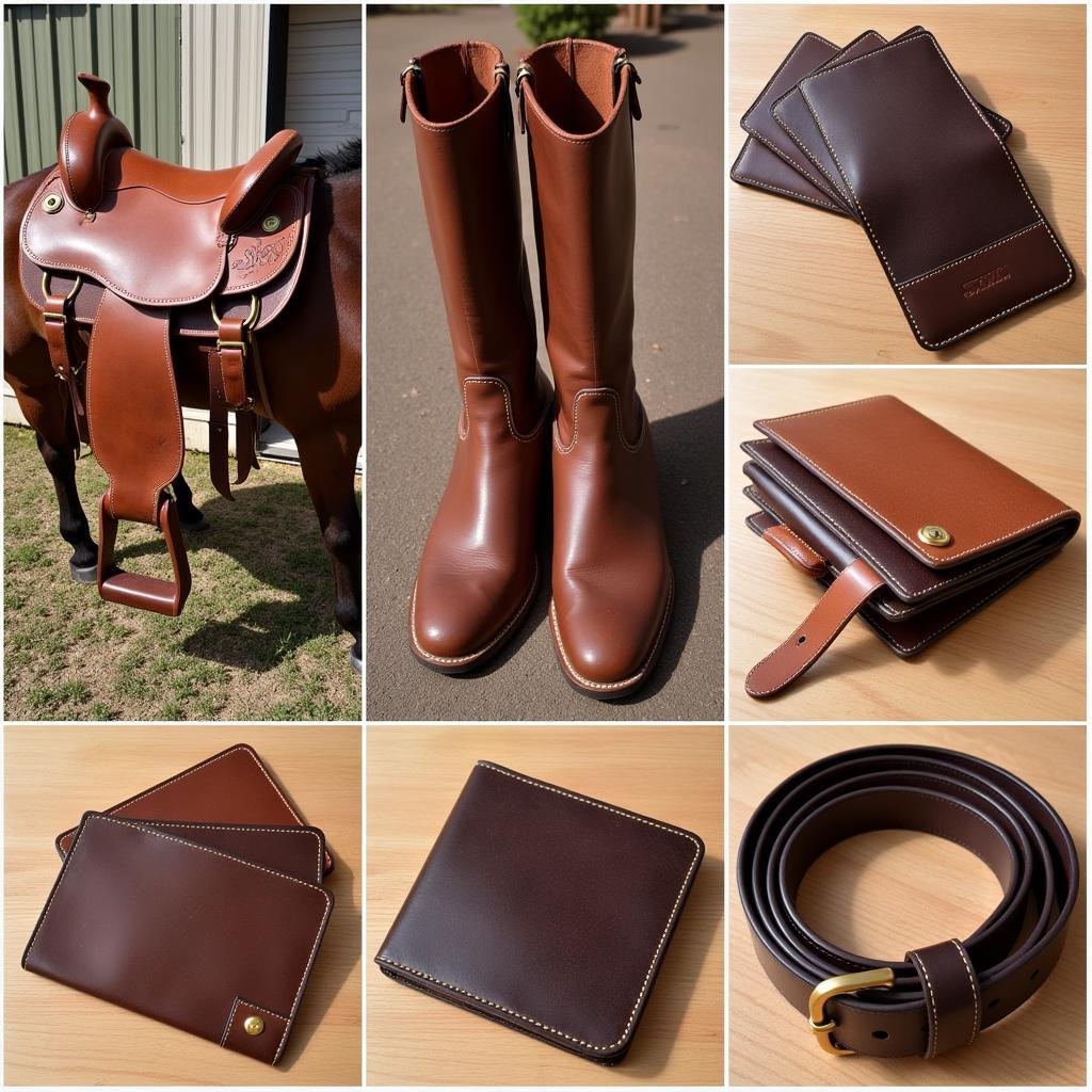 Horse Hide Transformed into Durable Leather Goods