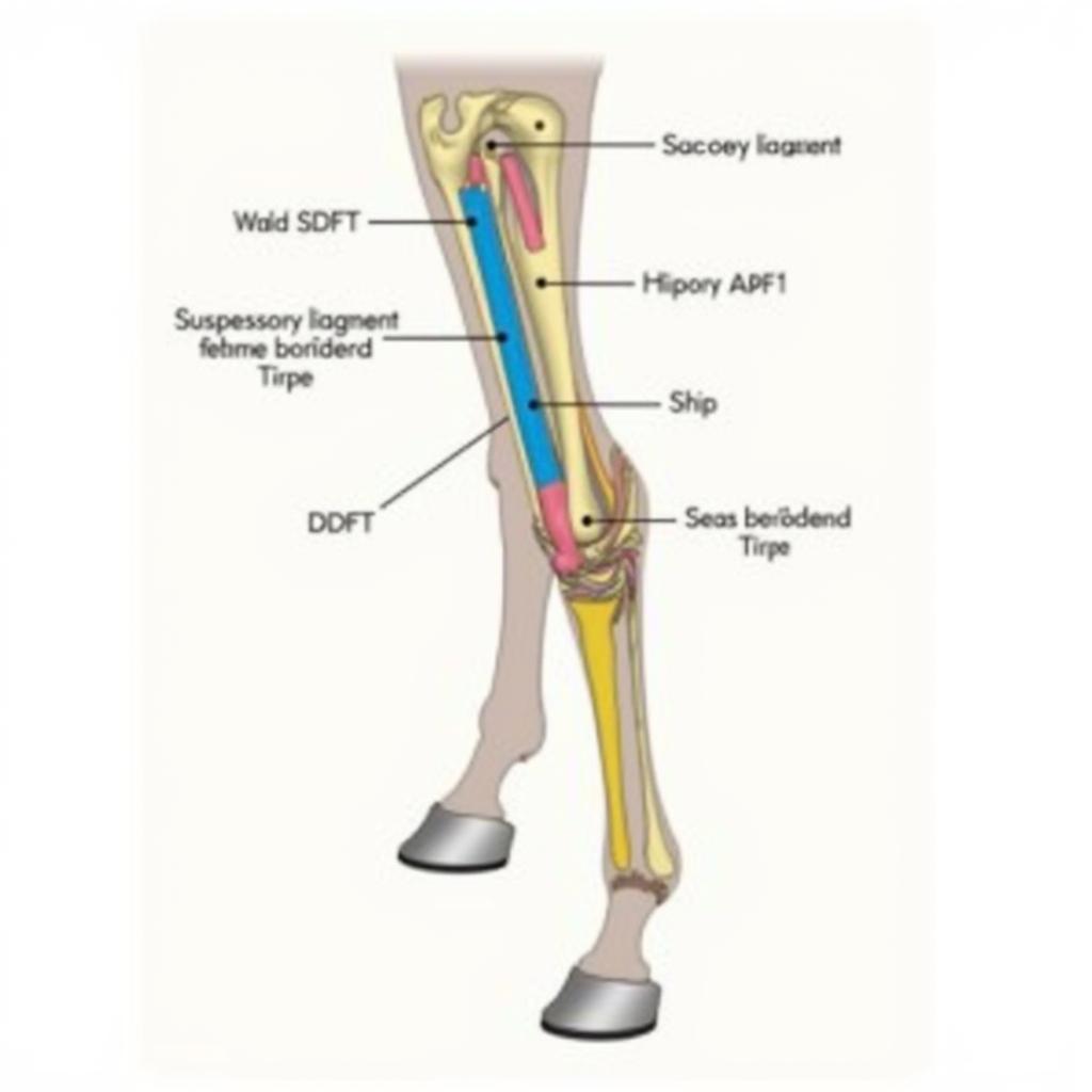 Equine Hind Leg Tendon Anatomy Diagram