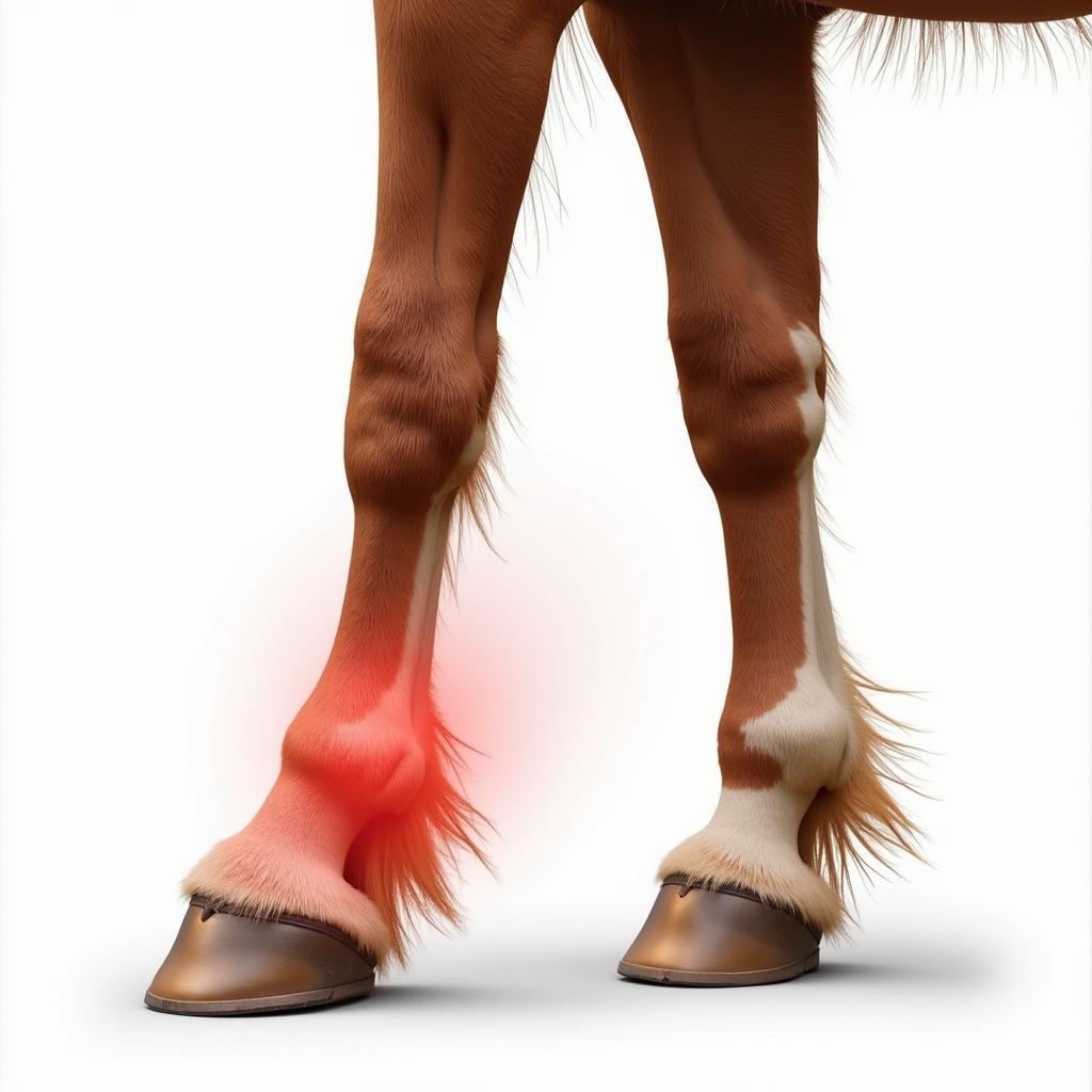 Horse Hock Swelling and Inflammation