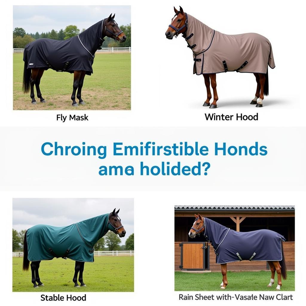 Different Types of Horse Hoods