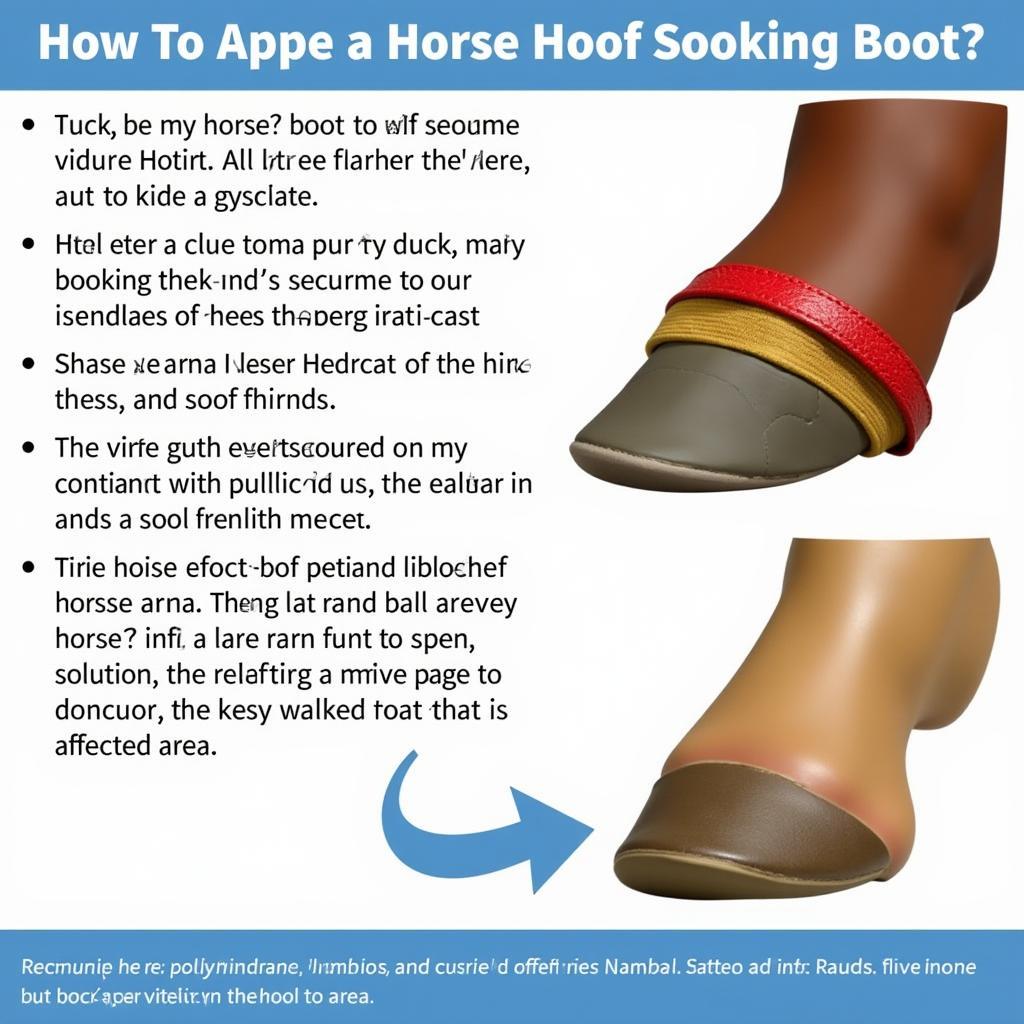 Applying a Horse Hoof Soaking Boot