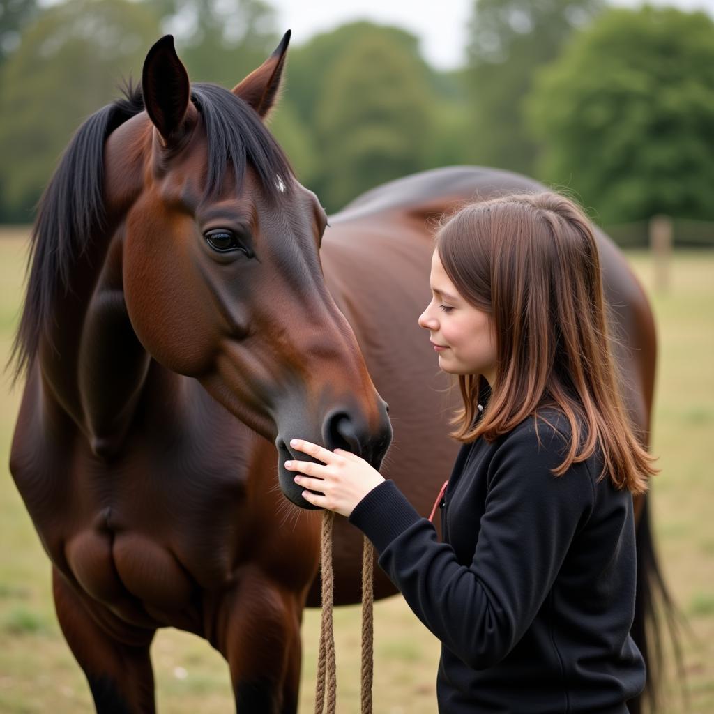 Horse and Human Connection Built on Trust and Communication