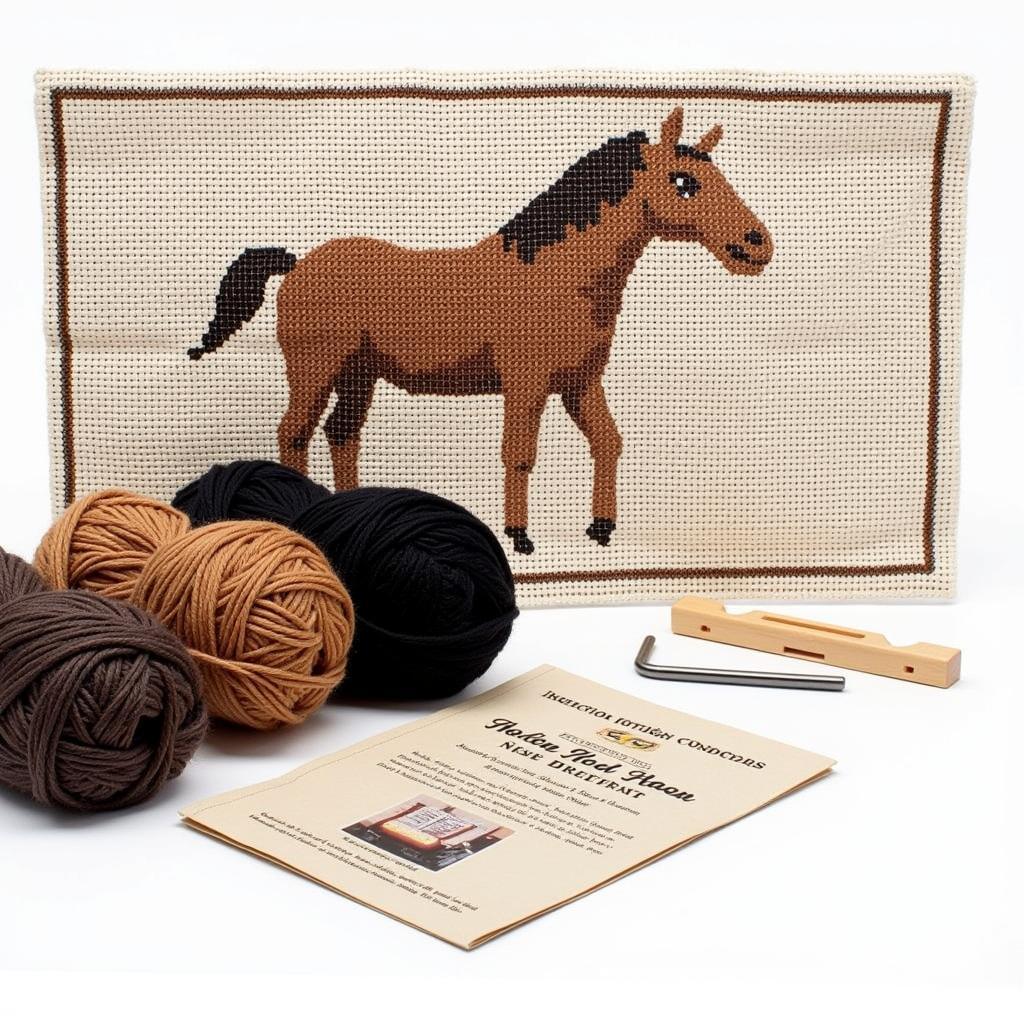 Horse Latch Hook Beginner Kit