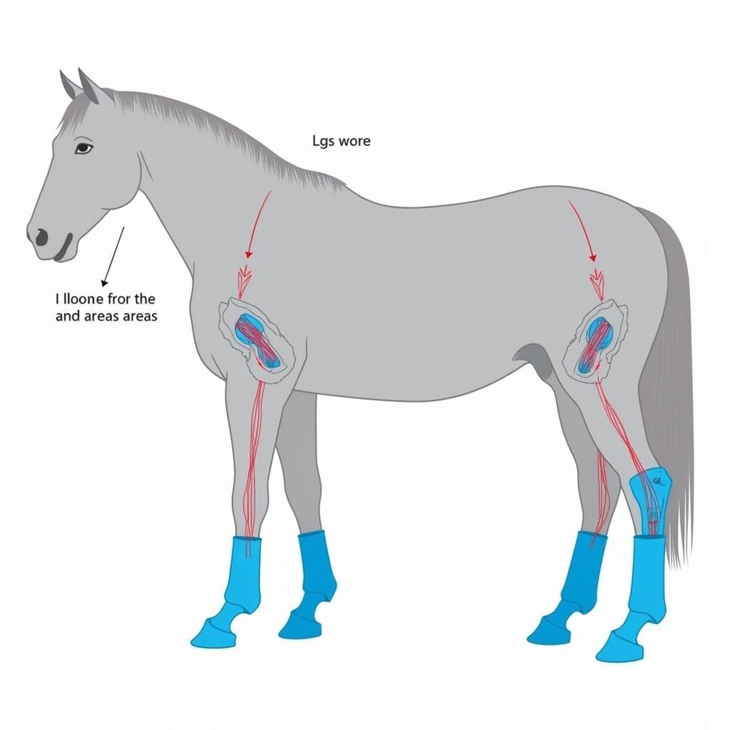 Horse Leg Anatomy and Ice Boot Placement