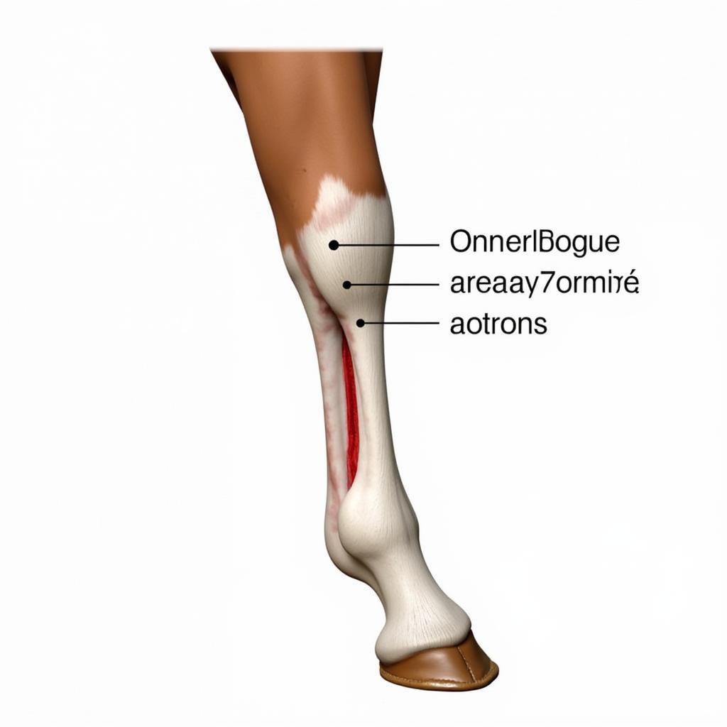 Horse Leg Anatomy Showing Joint Affected by Arthritis