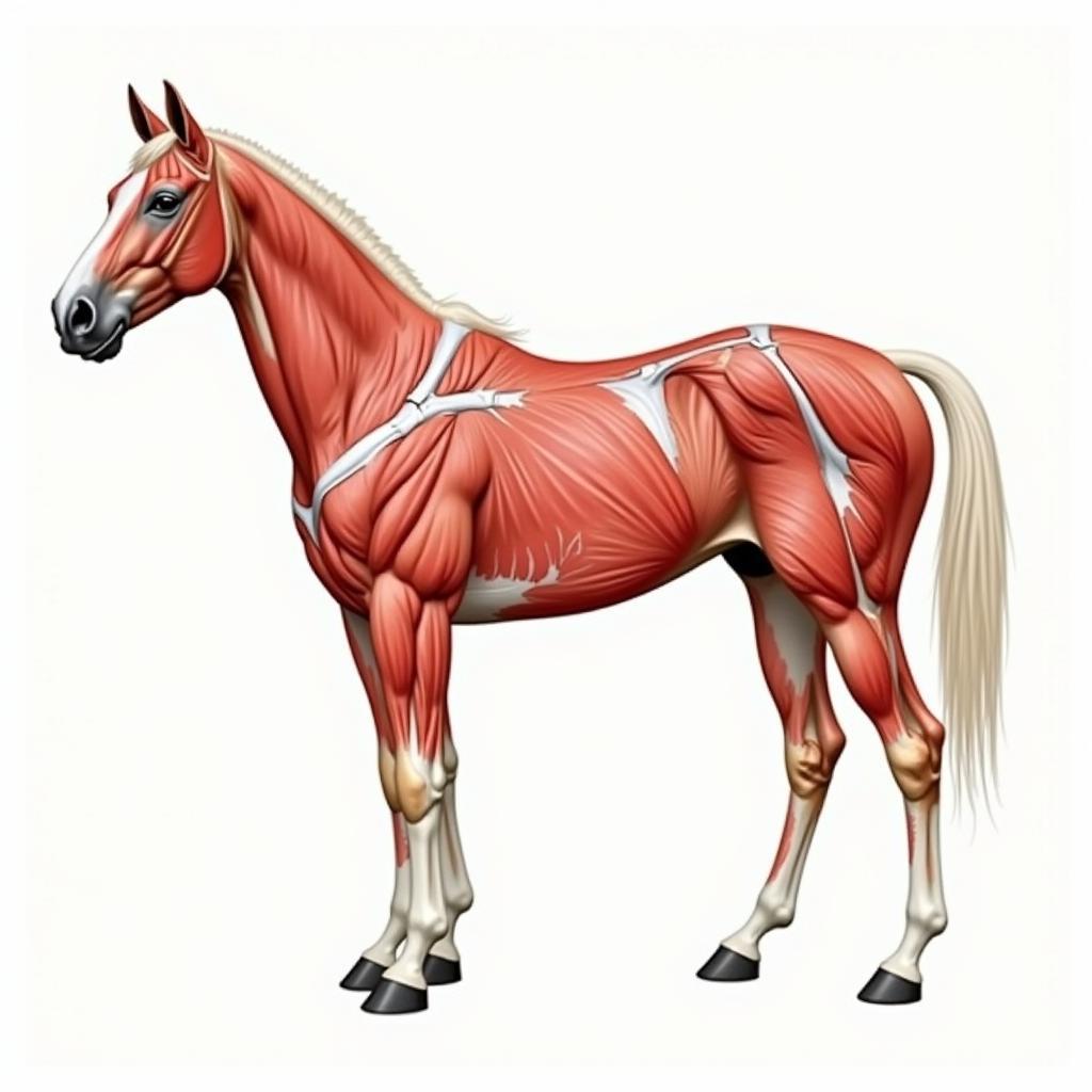 Equine Muscle Anatomy Chart for Targeted Training