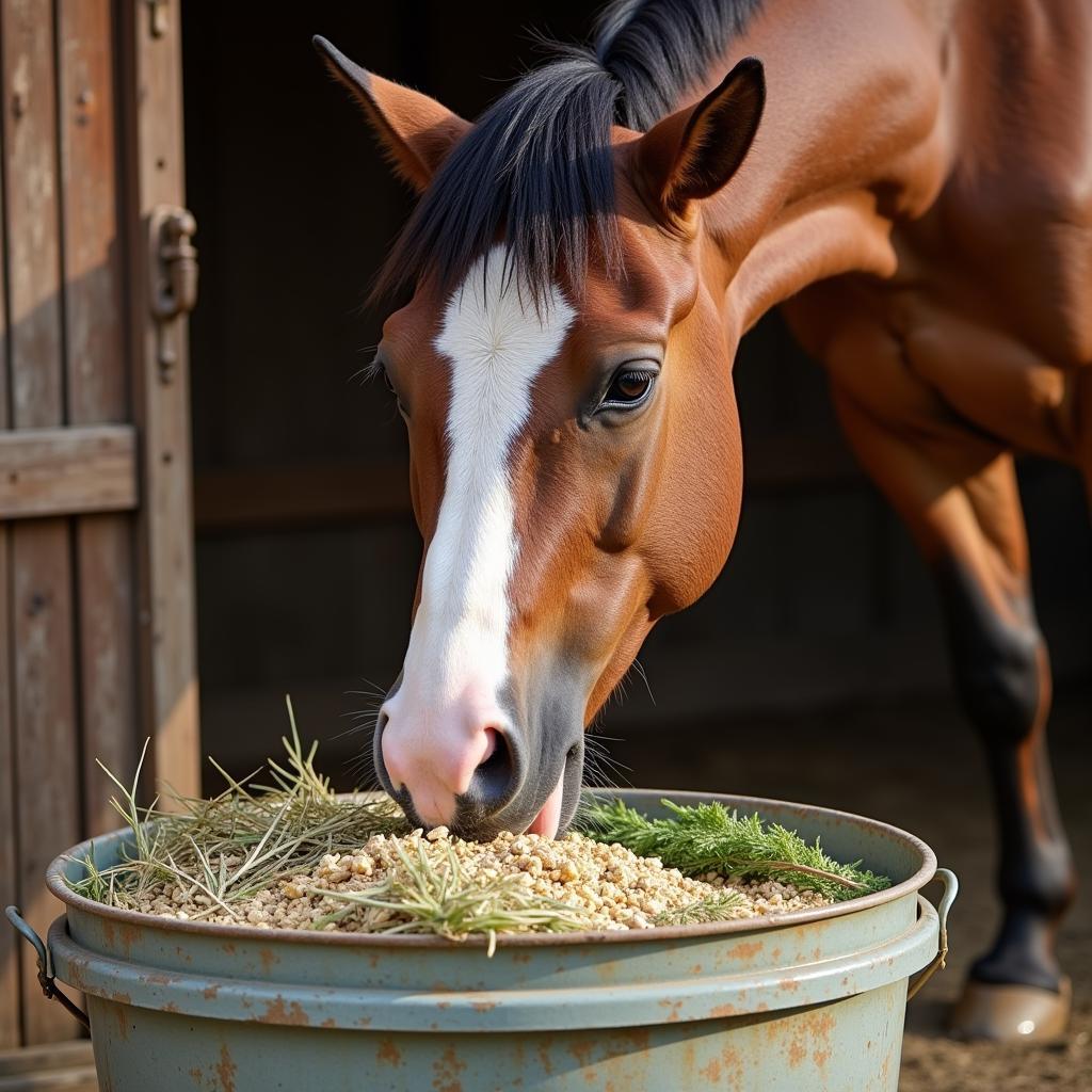 Horse Muscle Building Nutrition: Feeding Horse with Balanced Diet