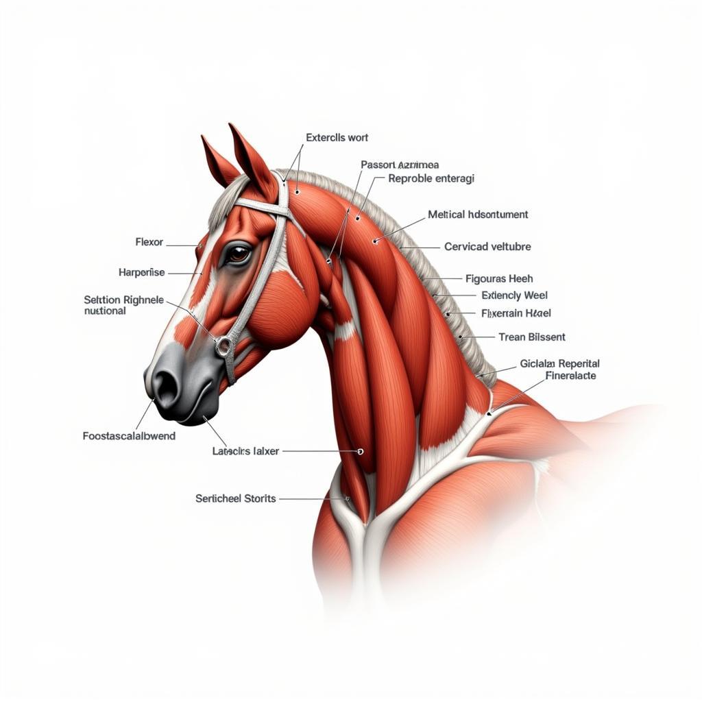 Horse Neck Muscles Anatomy Diagram