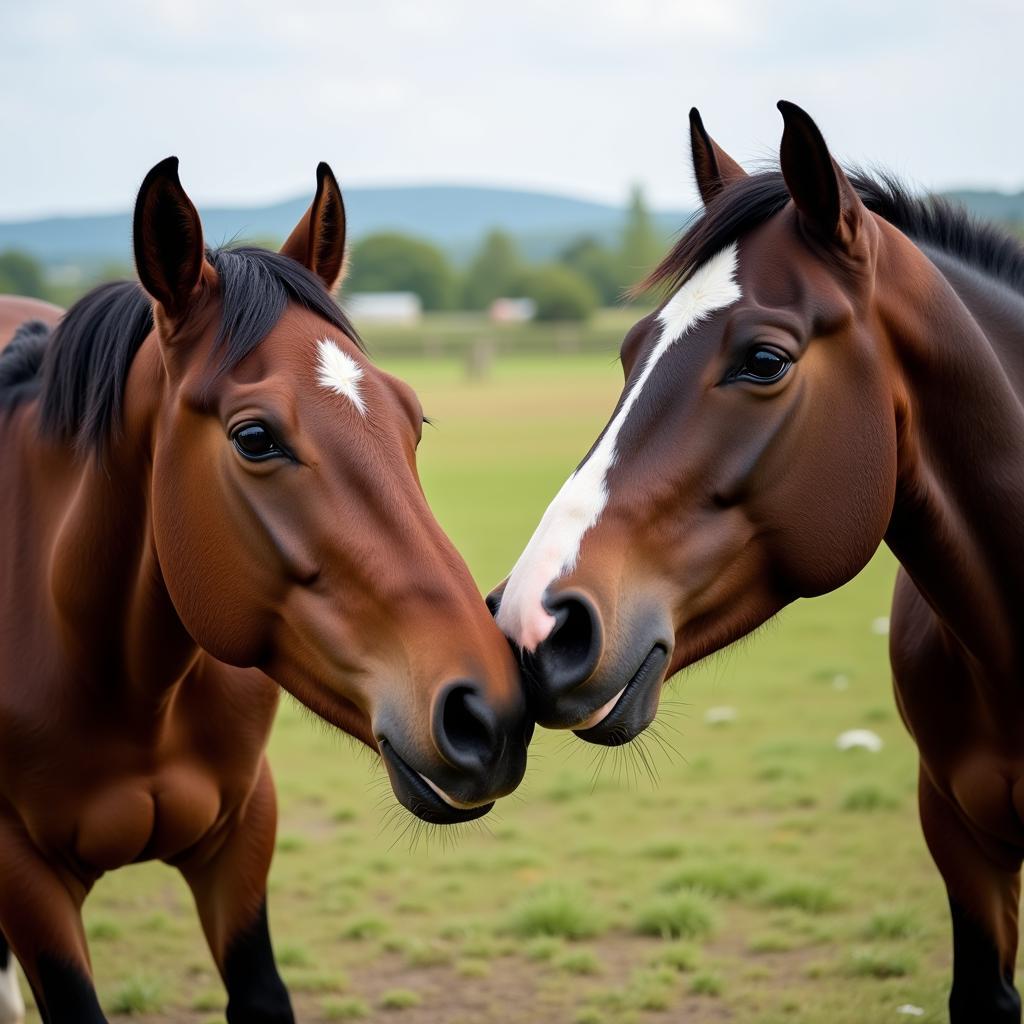 Horse Playfully Snapping