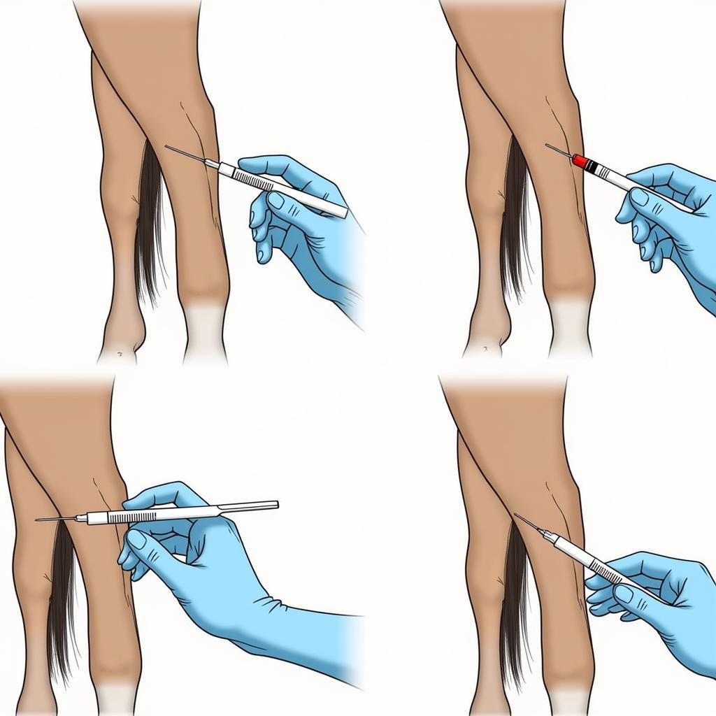 Horse Receiving Intramuscular Injection