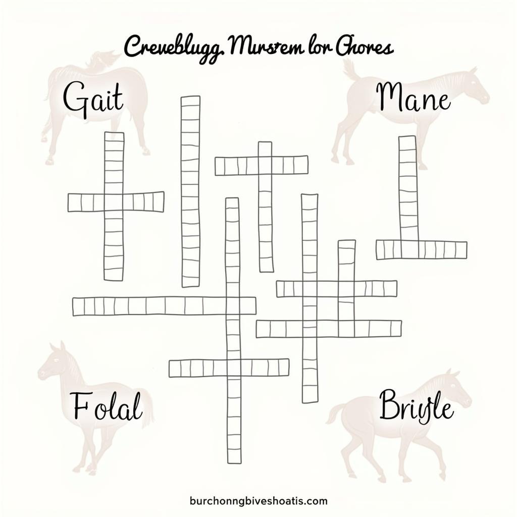 Various Horse-Related Crossword Clues