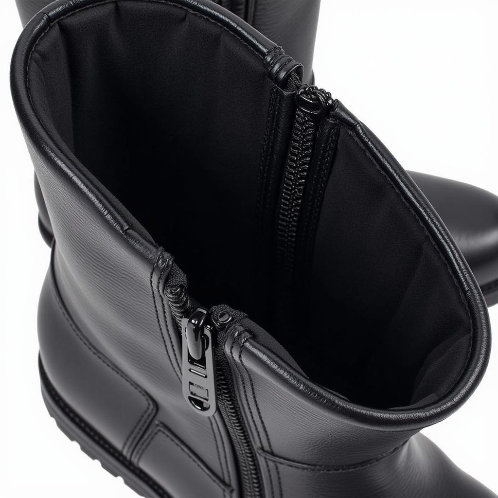 Horse riding ankle boots with zipper closure for easy on and off.