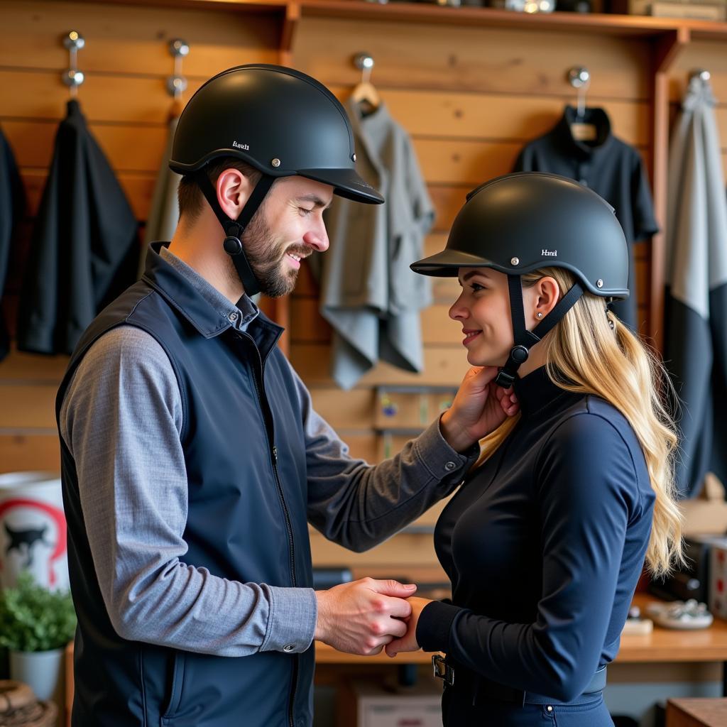 Excellent Customer Service in a Horse Riding Shop