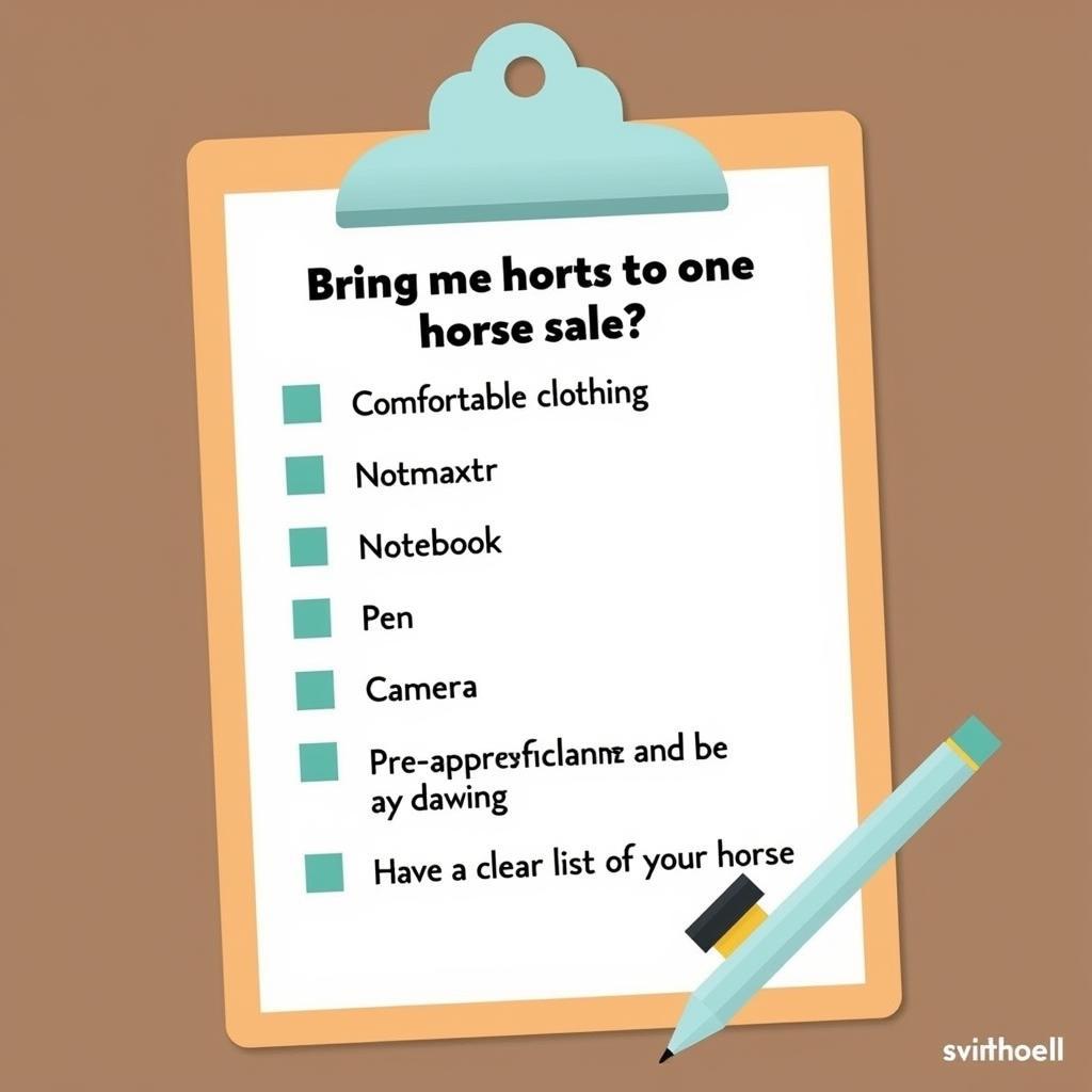 Horse Sale Checklist Essentials