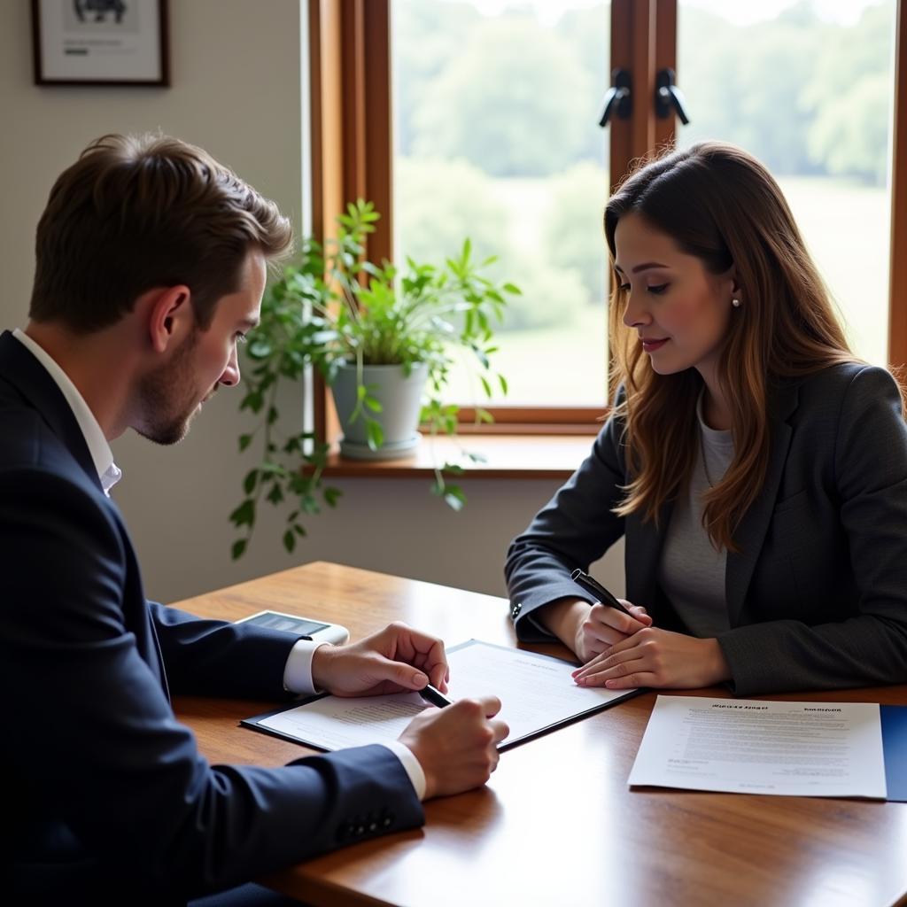 Horse Sale Contract Signing