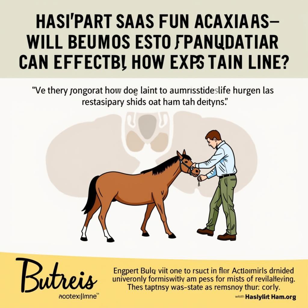 Horse Exhibiting Ataxia After Acepromazine Administration