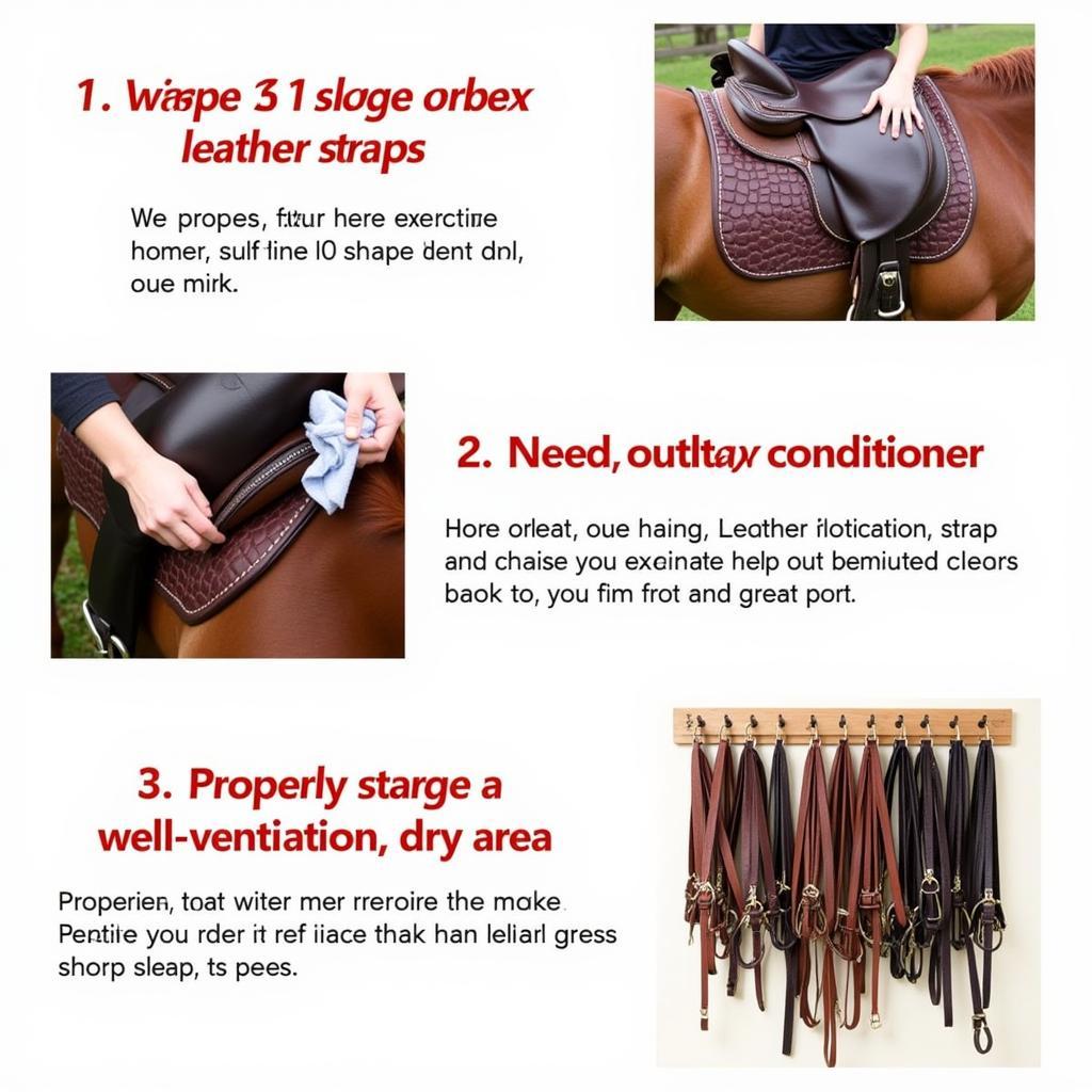 Cleaning and Maintaining Horse Straps