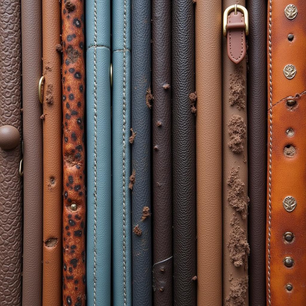 Close-up comparison of metal, plastic, and wooden horse tack trunks with wheels, highlighting their durability and features.