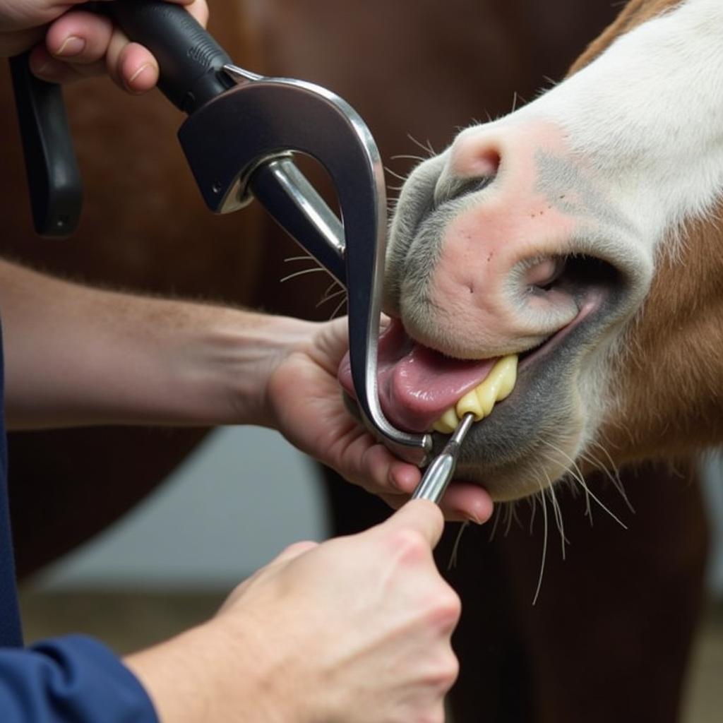 Horse Teeth Floating Procedure