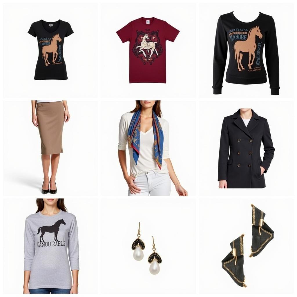 Horse-themed clothing for casual and formal wear