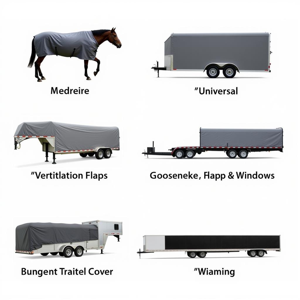 Different Types of Horse Trailer Covers Showcasing Variety of Materials and Styles