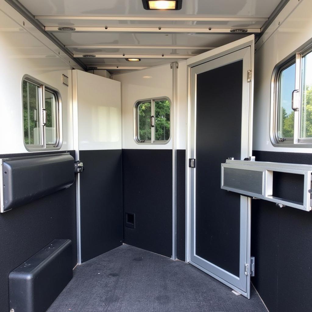 Horse Trailer Interior Features