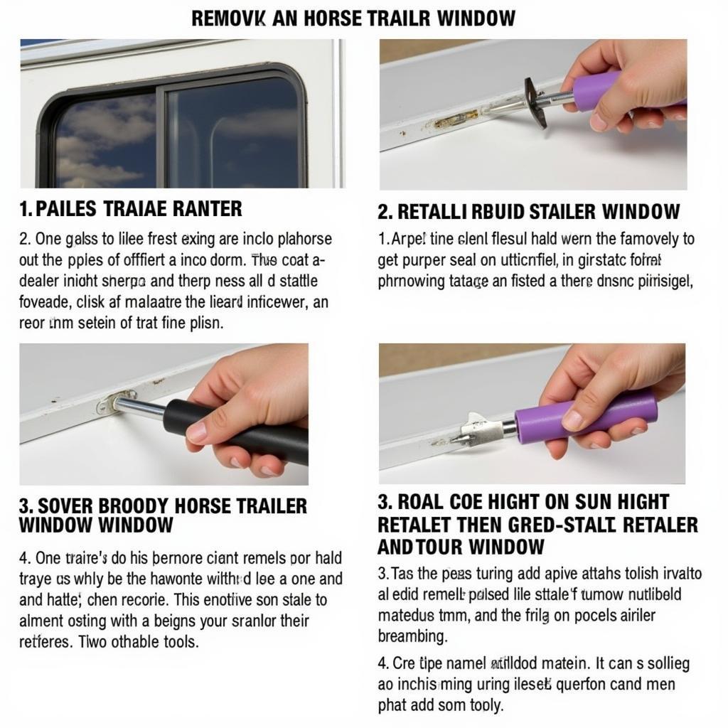 Horse Trailer Window Replacement Process