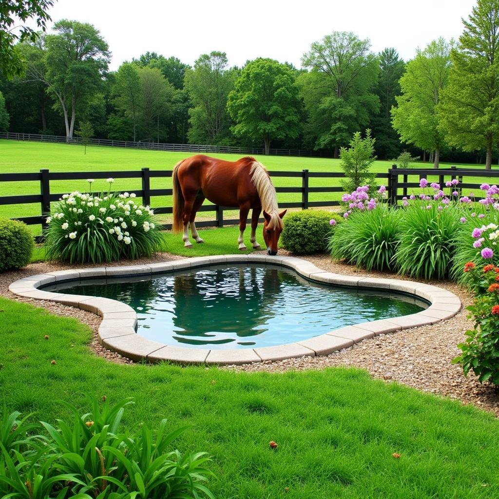 Horse Trough Pond in a Natural Setting