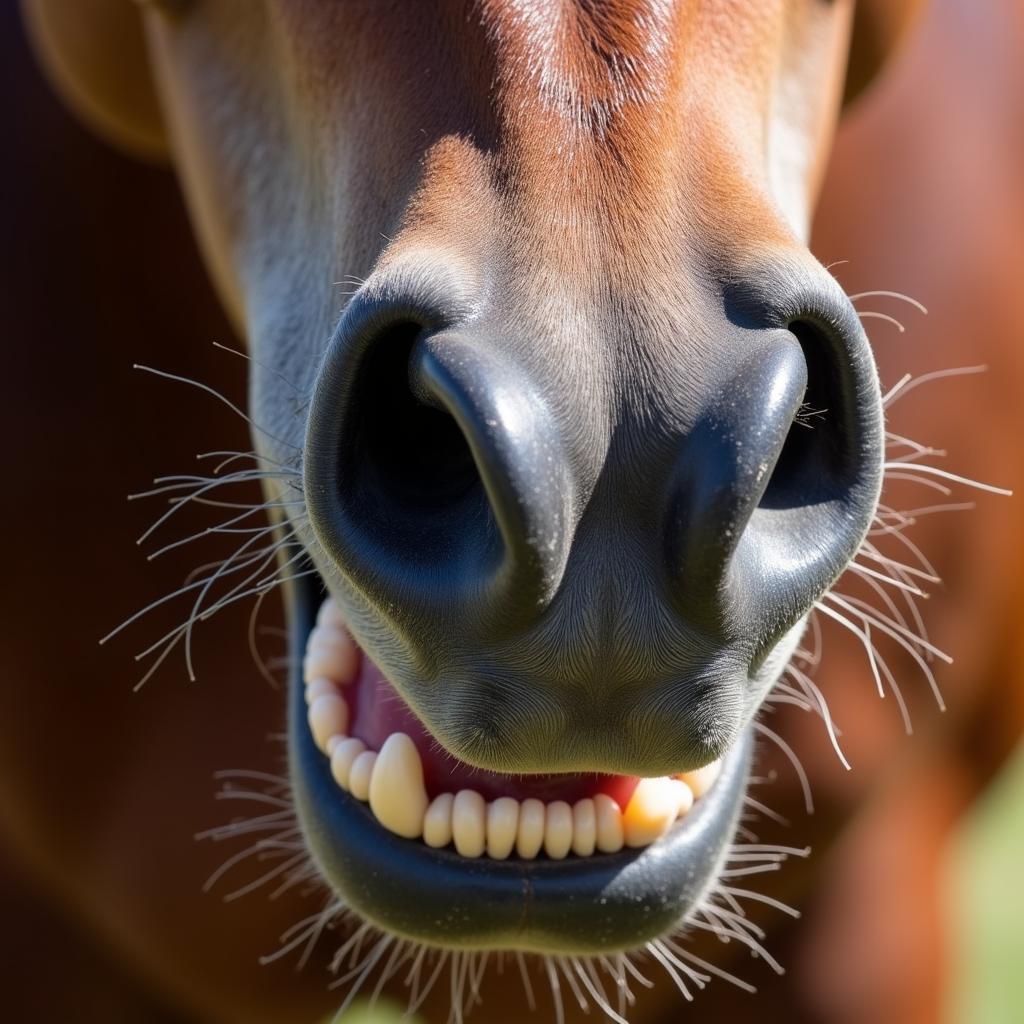 Horse Turning Head Due to Dental Issues