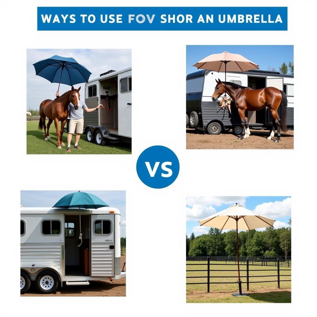 Horse Umbrella Attachment Methods