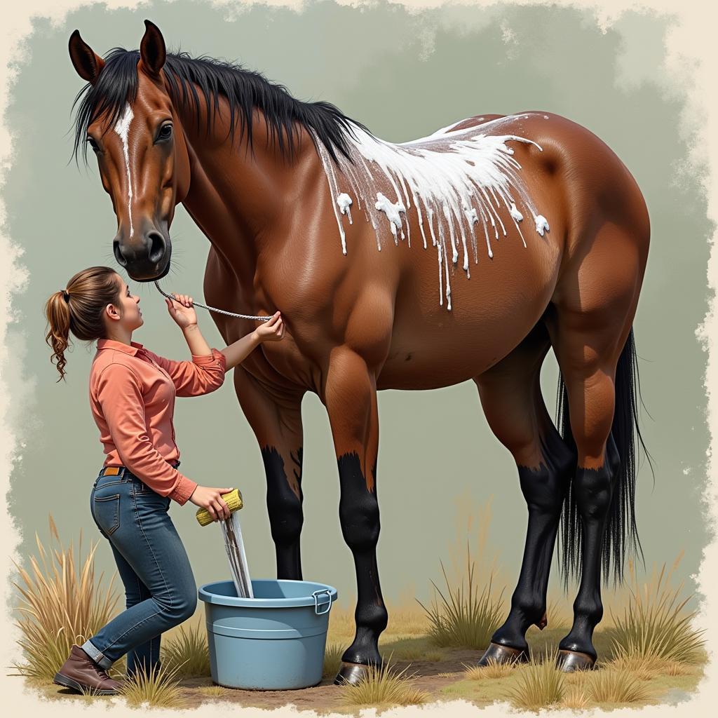 Proper Techniques for Washing and Conditioning a Horse