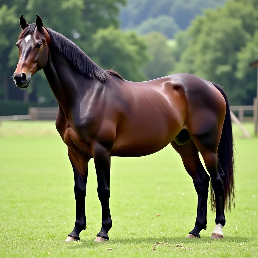 Horse with Healthy Coat