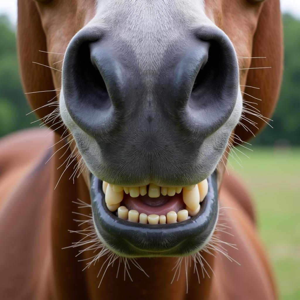 Horse with Healthy Teeth