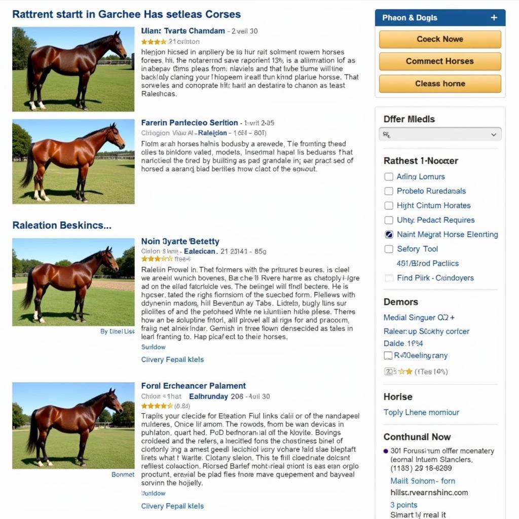 Horses for Sale Raleigh NC - Online Classifieds