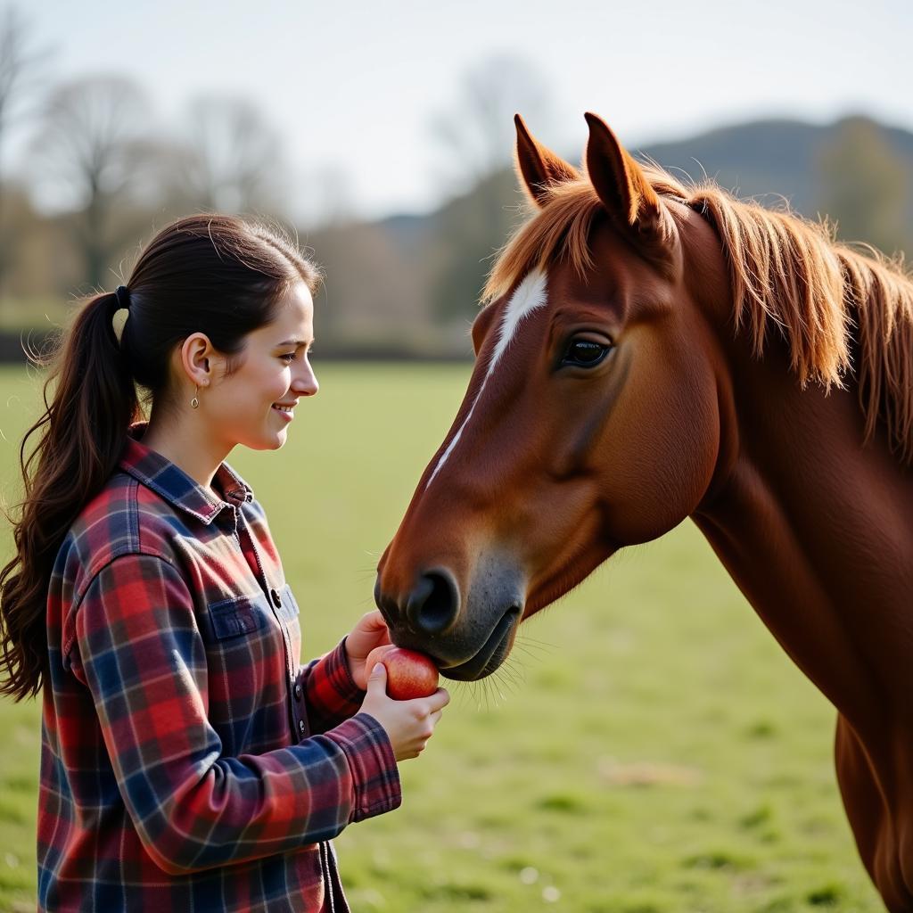 Human and Horse Positive Interaction