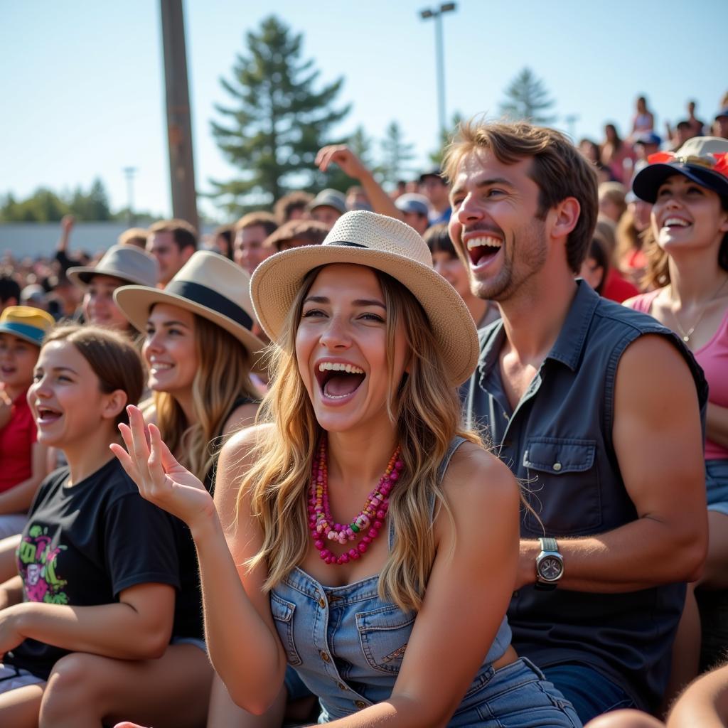 Spectators Enjoying the Humboldt County Fair Horse Races