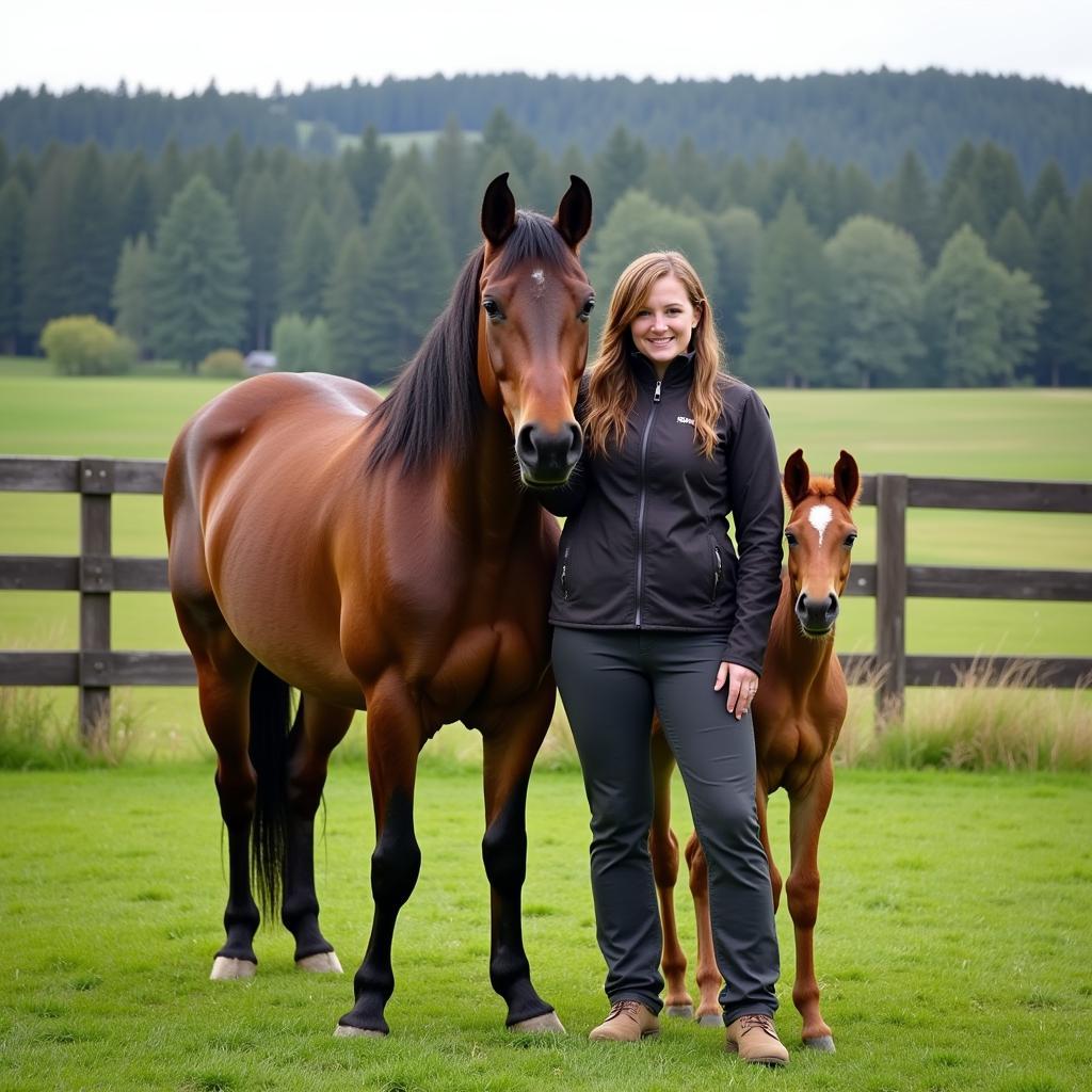 Icelandic Horse Breeder on a Washington Farm