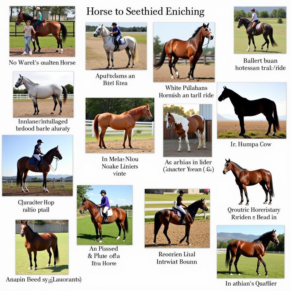 Different horse breeds suited for various disciplines in Idaho