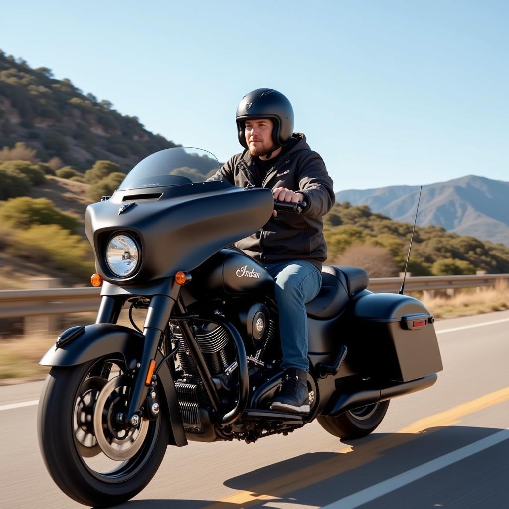 Indian Chieftain Dark Horse Riding Experience