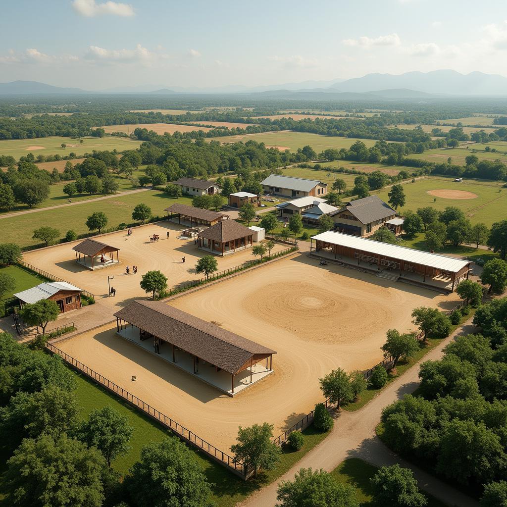 Overview of a Horse Breeding Farm in India