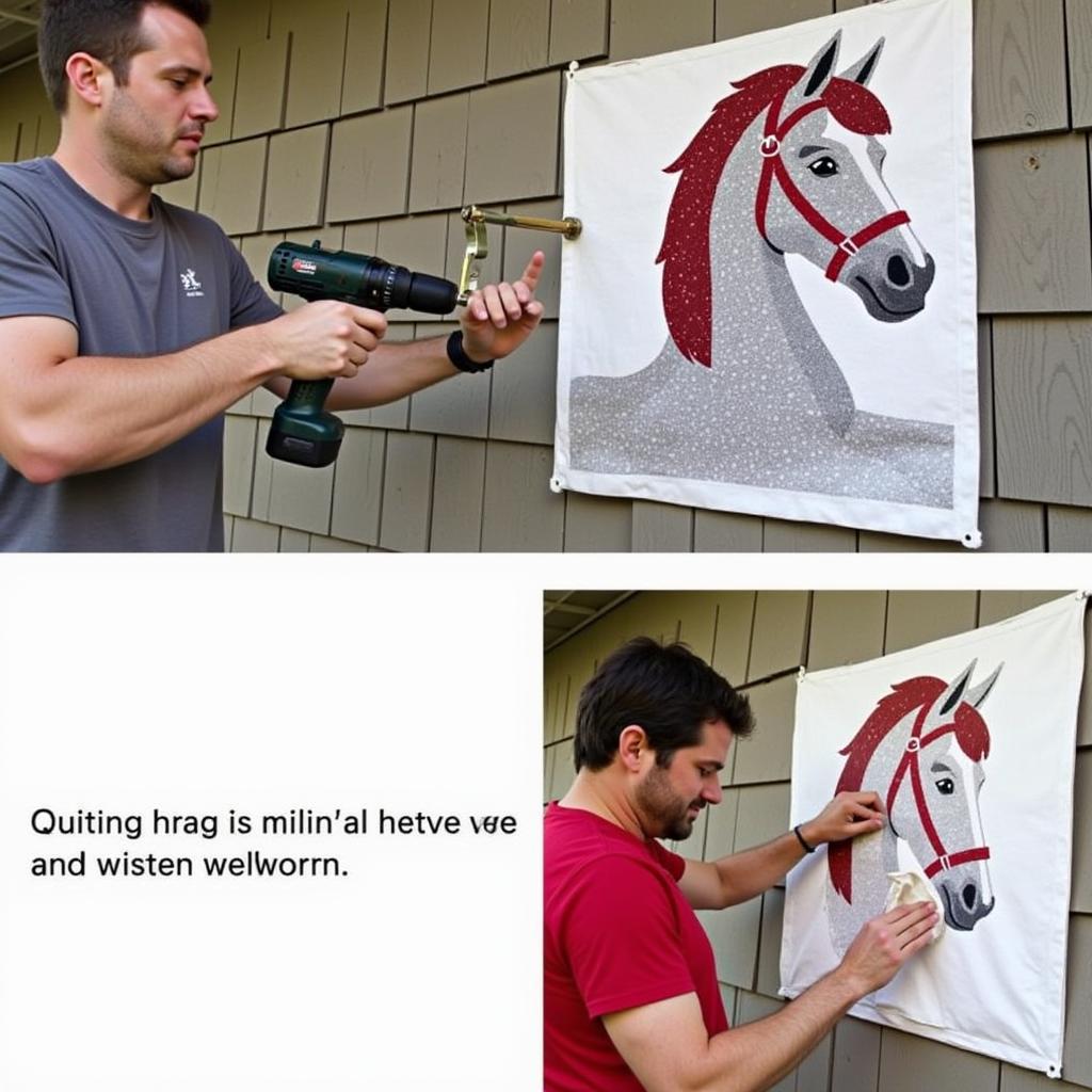 Installing and Cleaning a Horse Barn Quilt