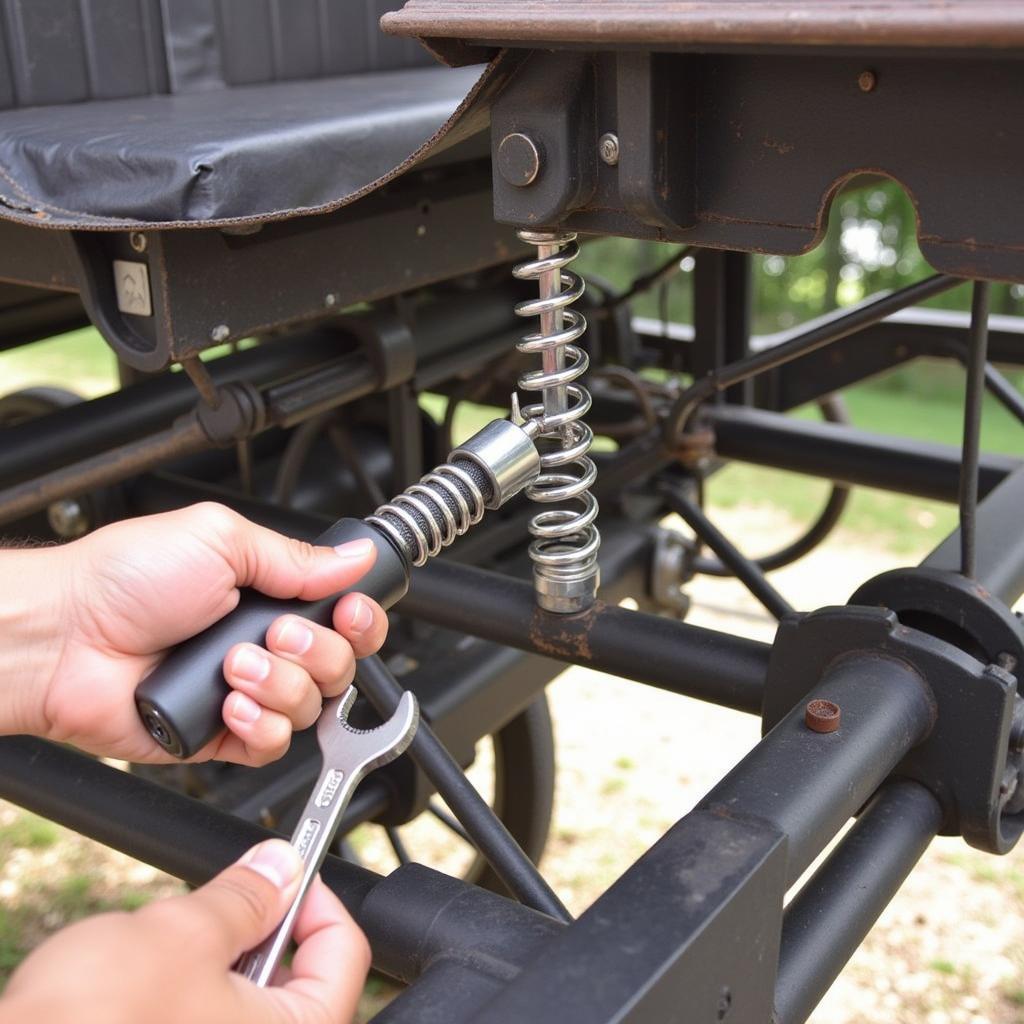 Installing Horse Buggy Seat Springs