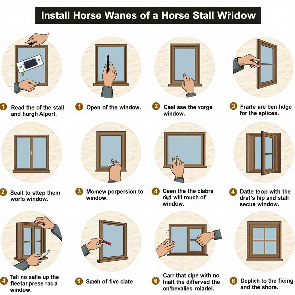 Installing horse stall windows properly