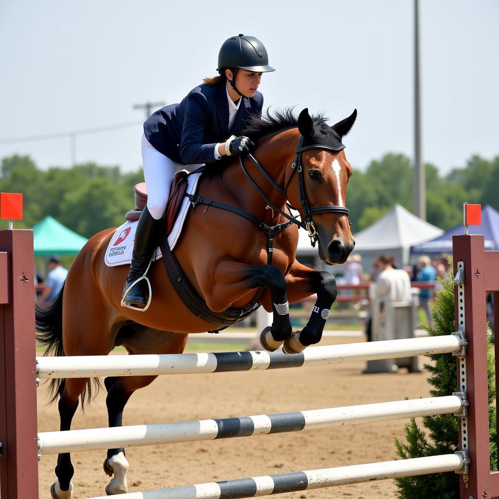 Iowa State Fair Horse Show Jumping Competition