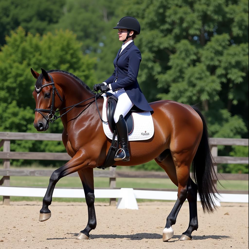 Rider on an Irish Draft Horse