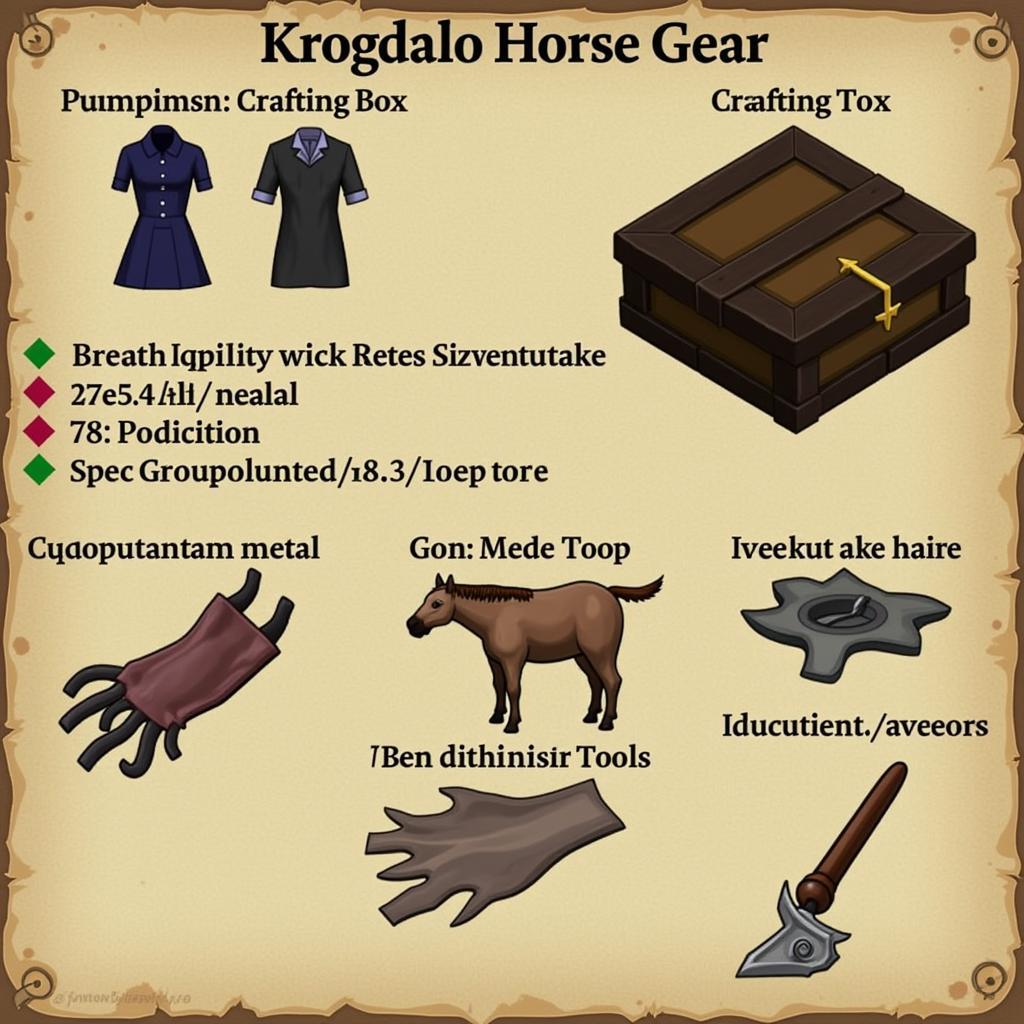 Krogdalo Horse Gear Crafting Materials